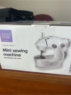 EASY HOME White Mini Sewing MachineMini Sewing Machine.